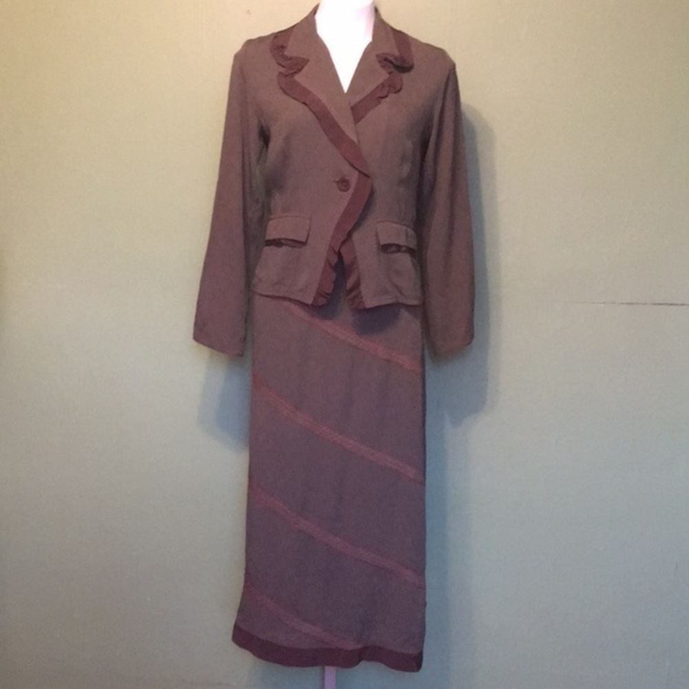 NEESH BY D.A.R. green‎  vintage inspired suit